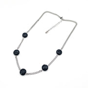 Collar con lavas cadena acero